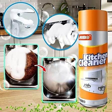 BaBiva Multi-Purpose Foam Kitchen Cleaner Spray Grease Stain Remover 500 ML