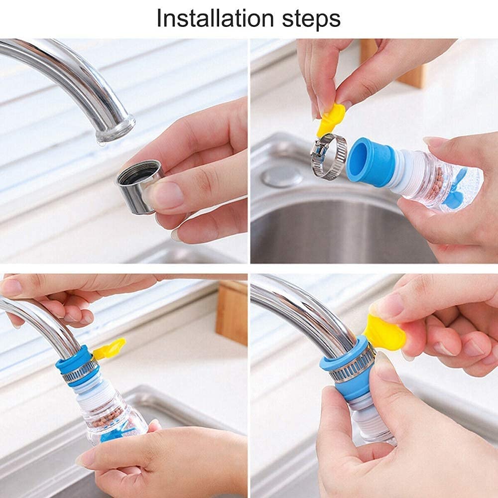 360 Degree Water Filter Tap Water Saving Faucet