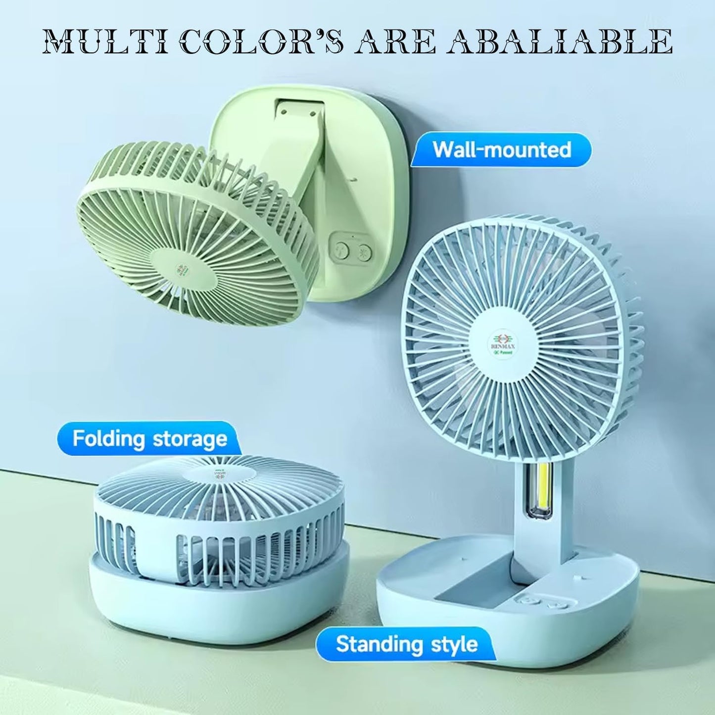 DP-7636 2400mAH RECHARGEABLE PORTABLE FAN