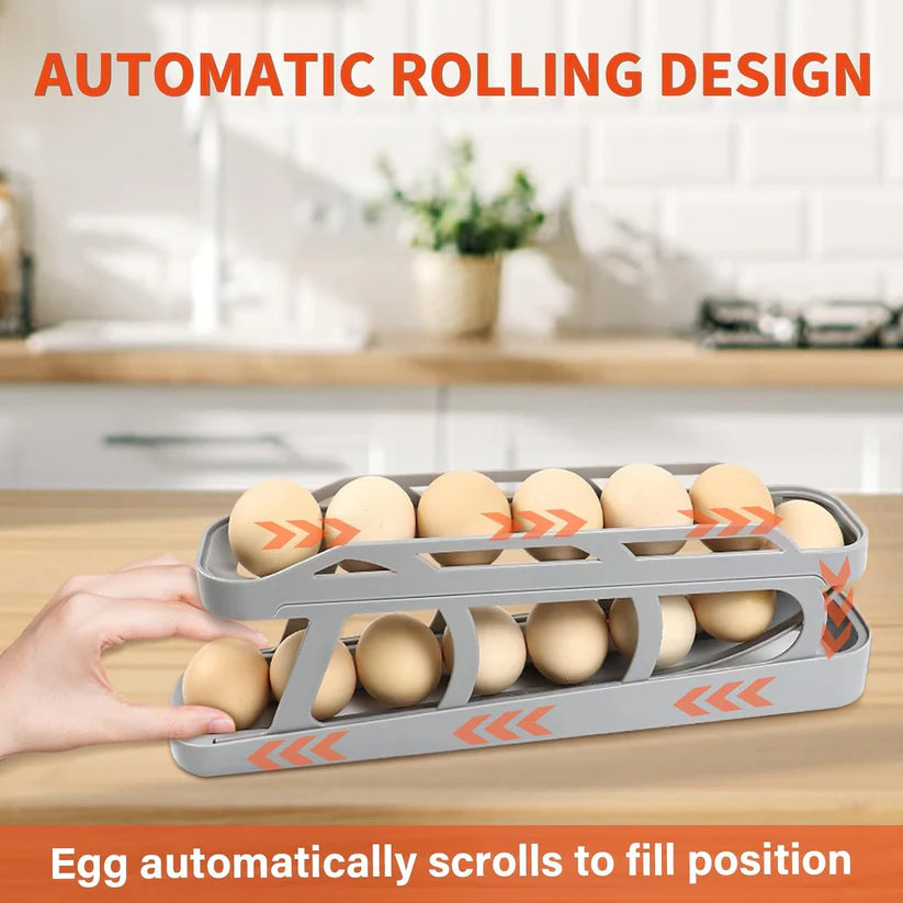 Trend Rasoi Automatic Rolling Egg Dispenser & Holder Container