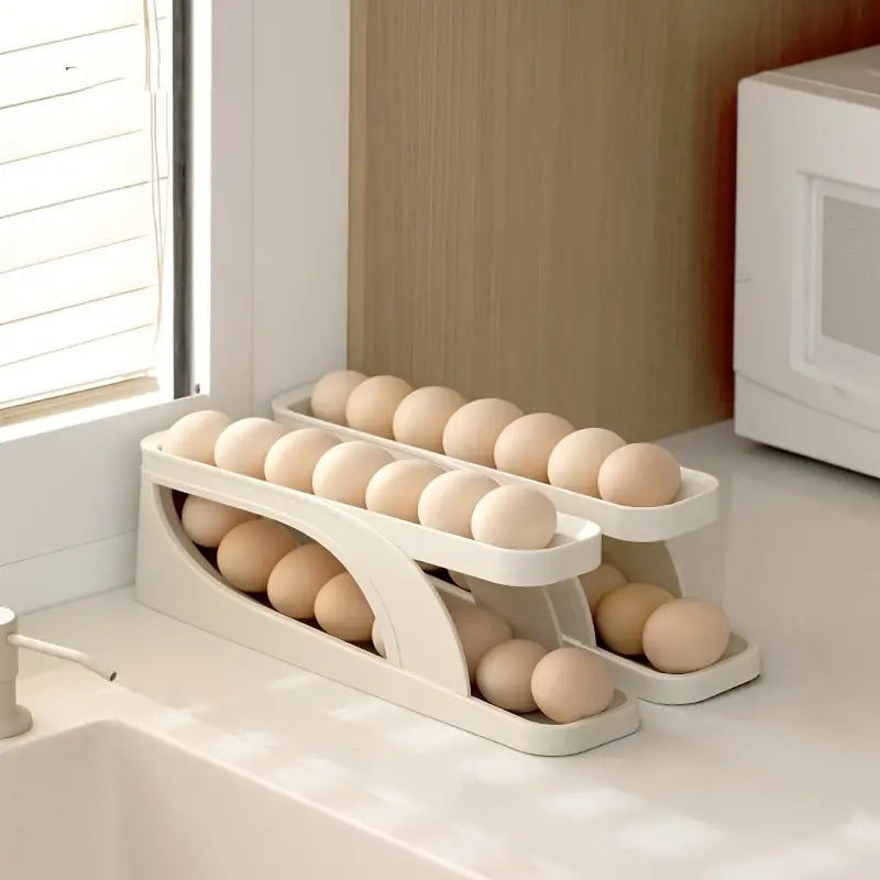 Trend Rasoi Automatic Rolling Egg Dispenser & Holder Container