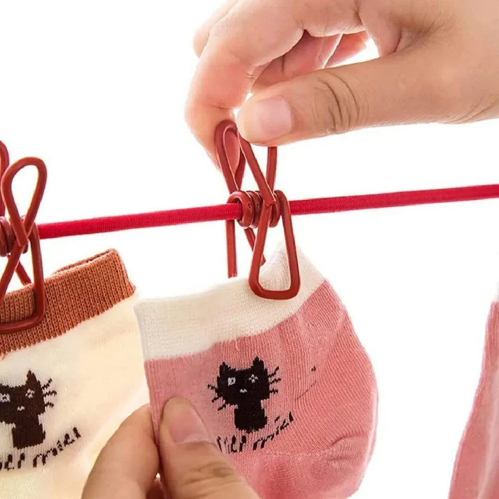 Cloth Drying Rope with Double-Sided Hooks